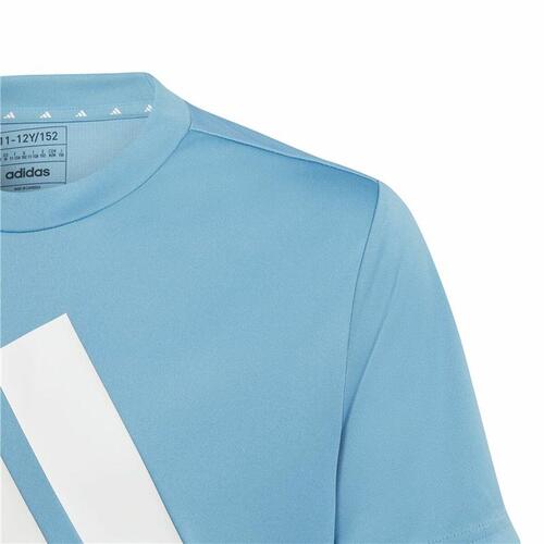 Børne Kortærmet T-shirt Adidas Training Essentials Lyseblå 7-8 år