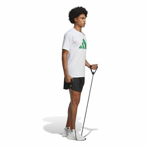Kortærmet T-shirt til Mænd Adidas Train Essentials Hvid L