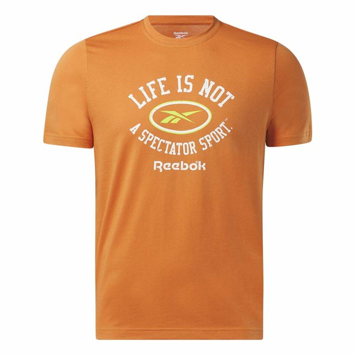 Kortærmet T-shirt til Mænd Reebok Graphic Series Orange L