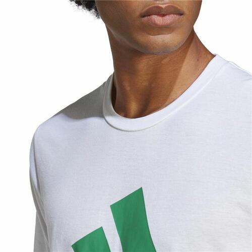 Kortærmet T-shirt til Mænd Adidas Train Essentials Hvid XL