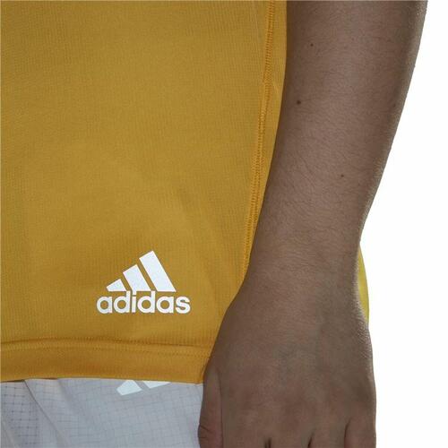 Kortærmet T-shirt til Mænd Adidas Run It Gul L