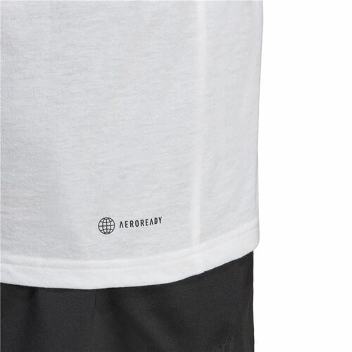 Kortærmet T-shirt til Mænd Adidas Train Essentials Hvid XL