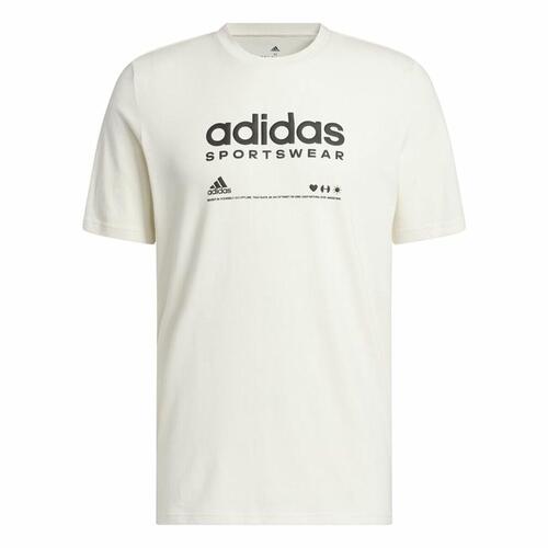 Kortærmet T-shirt til Mænd Adidas Lounge Hvid M