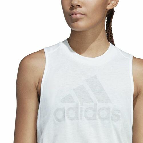 T-shirt til Damer uden Ærmer Adidas Future Icons 3.0 Hvid S