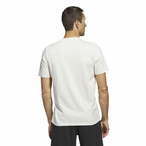 Kortærmet T-shirt til Mænd Adidas Lounge Hvid XL
