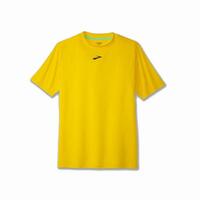 Kortærmet T-shirt til Mænd Brooks High Point Gul L