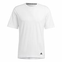 Kortærmet T-shirt til Mænd Adidas Base Hvid L