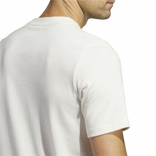 Kortærmet T-shirt til Mænd Adidas Lounge Hvid L