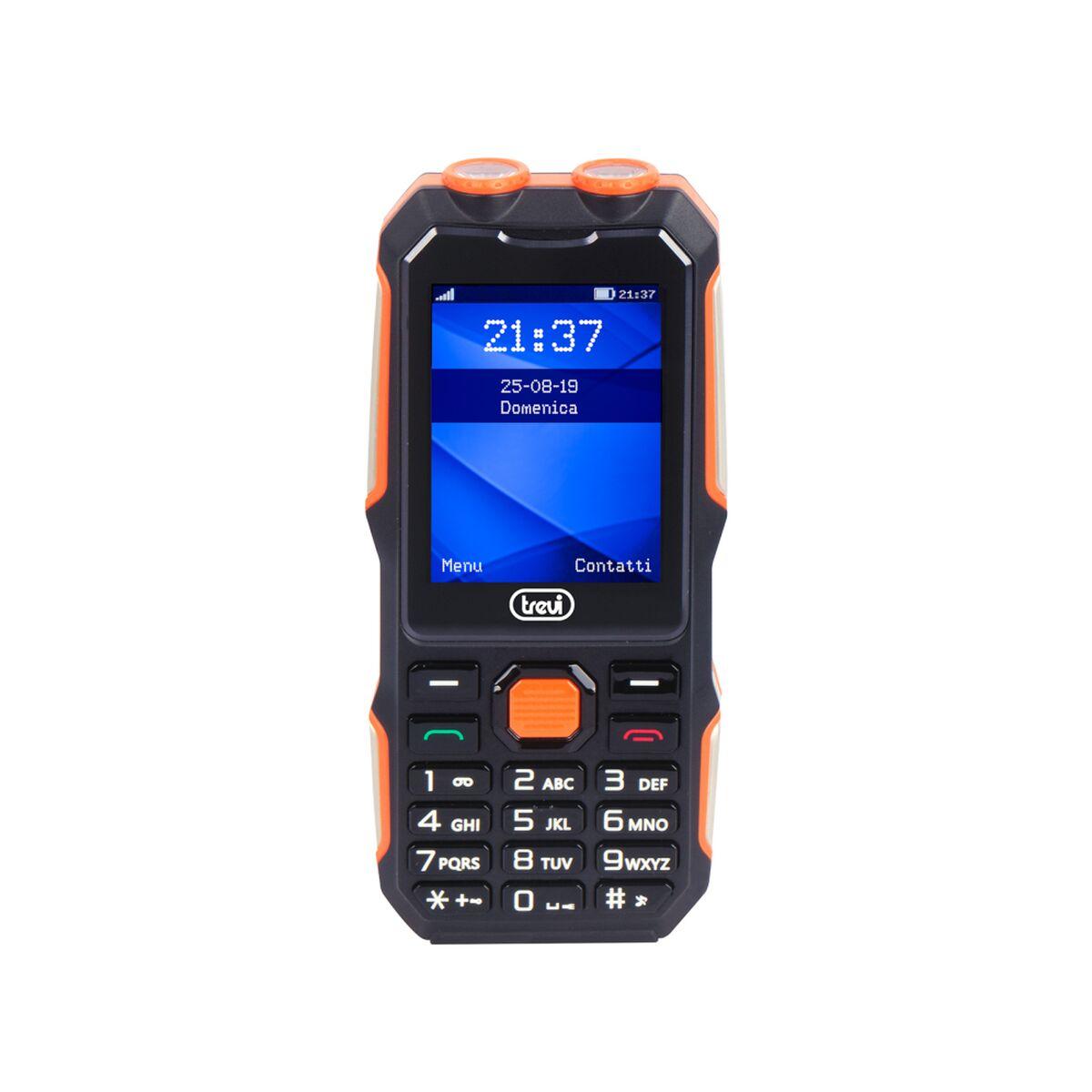 Trevi FORTE 70 trykknap mobiltelefon - sort/orange, 1 GB RAM