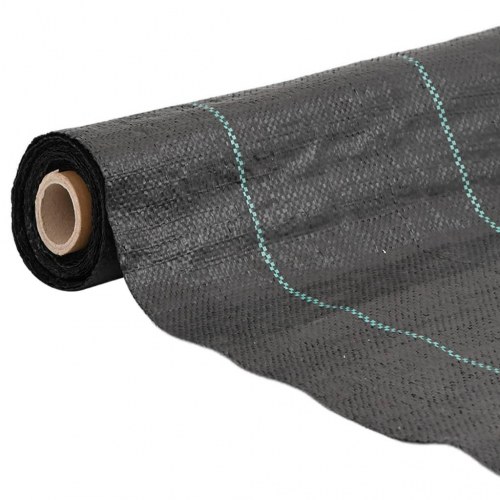 Ukrudtsdug 1 × 50 m - sort PP, 100 g/m²
