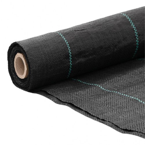Ukrudtsdug 1 × 50 m - sort PP, 100 g/m²