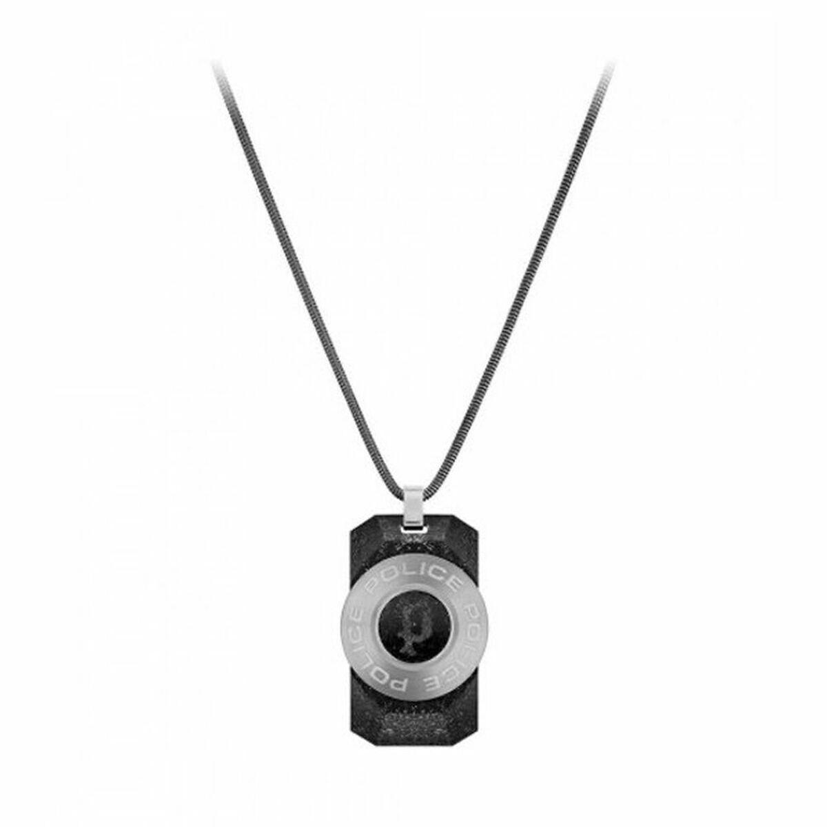 Police halskæde til mænd PJ.26567PSS-01 - 45 cm, sort rustfrit stål