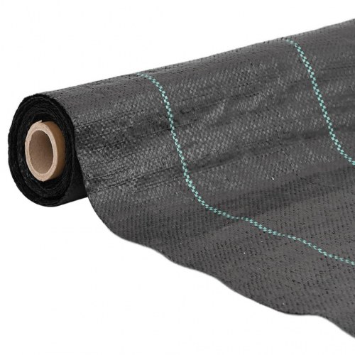 Ukrudtsdug 1 × 150 m - sort PP, 100 g/m²