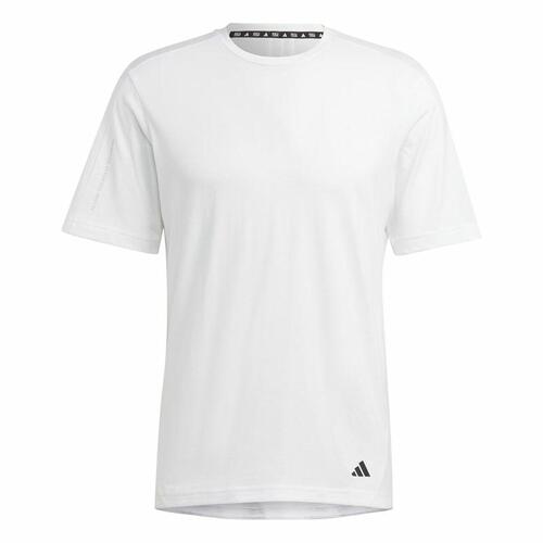 Kortærmet T-shirt til Mænd Adidas Base Hvid M
