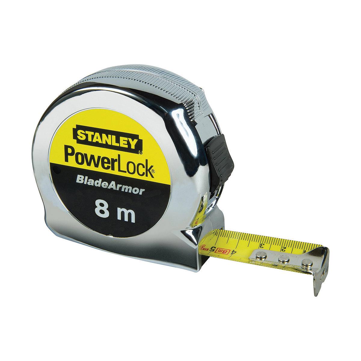 Stanley PowerLock målebånd 8 m × 25 mm