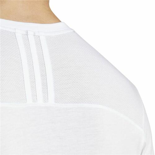 Kortærmet T-shirt til Mænd Adidas Base Hvid M