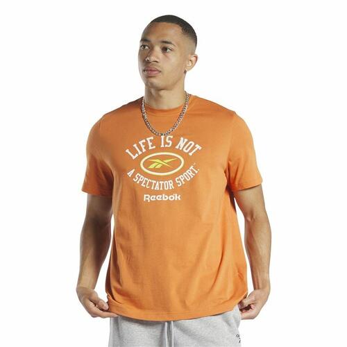 Kortærmet T-shirt til Mænd Reebok Graphic Series Orange S