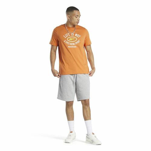 Kortærmet T-shirt til Mænd Reebok Graphic Series Orange S