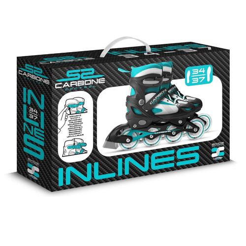 Inliners Rulleskøjter Stamp Sort 34-37