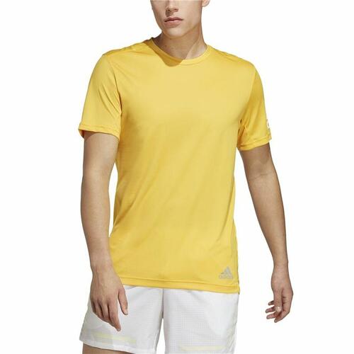 Kortærmet T-shirt til Mænd Adidas Run It Gul S
