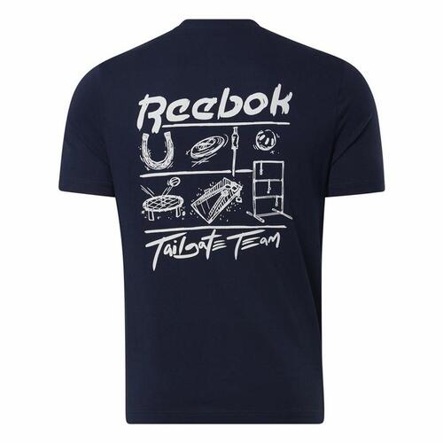 Kortærmet T-shirt til Mænd Reebok GS Tailgate Team Mørkeblå L