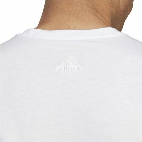 Kortærmet T-shirt til Mænd Adidas Essentials Hvid M