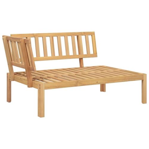 Hjørnemodul til pallesofa massivt akacietræ
