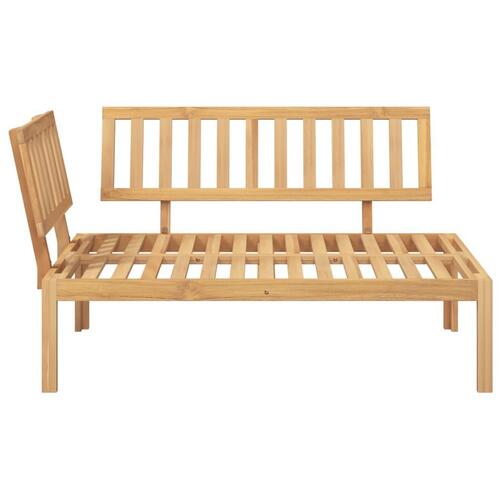 Hjørnemodul til pallesofa massivt akacietræ