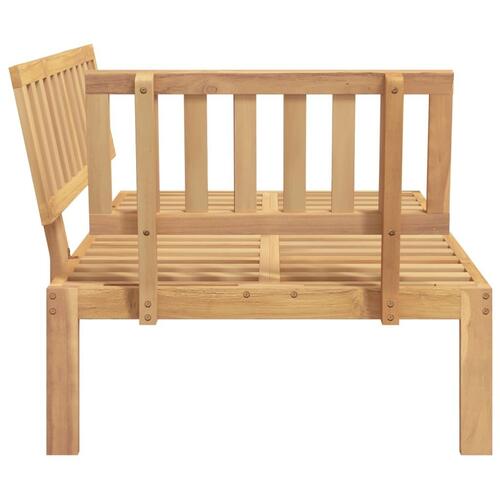 Hjørnemodul til pallesofa massivt akacietræ