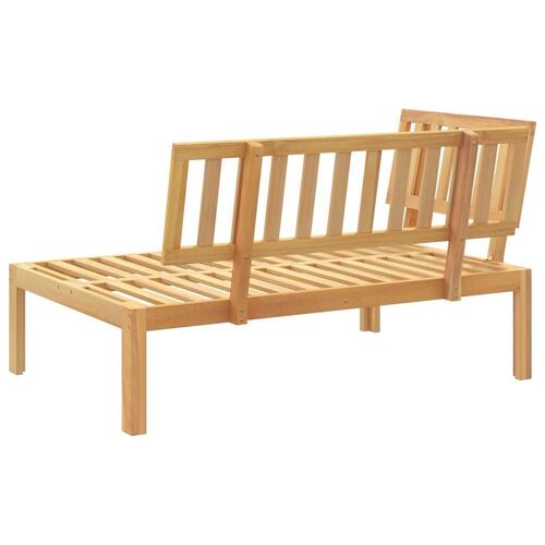 Hjørnemodul til pallesofa massivt akacietræ