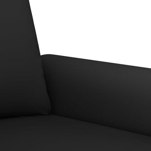 Sofasæt 4 dele med puder velour sort