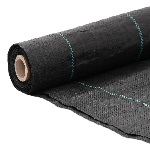 Ukrudtsdug 4 × 10 m - sort PP, 100 g/m²