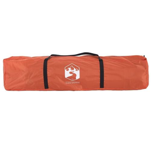 4-personers campingtelt quick-release grå og orange