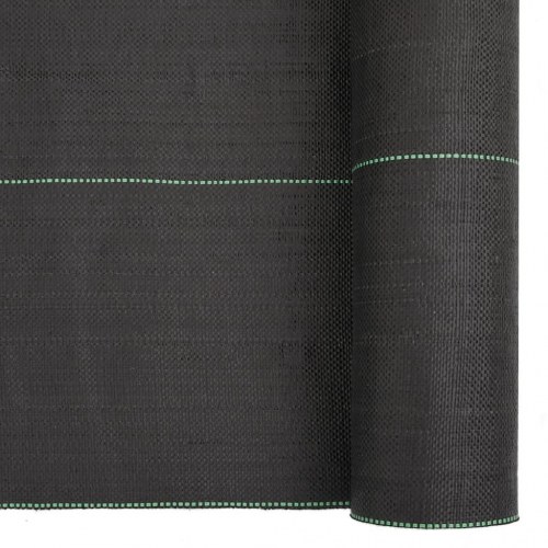 Ukrudtsdug 4 × 10 m - sort PP, 150 g/m²