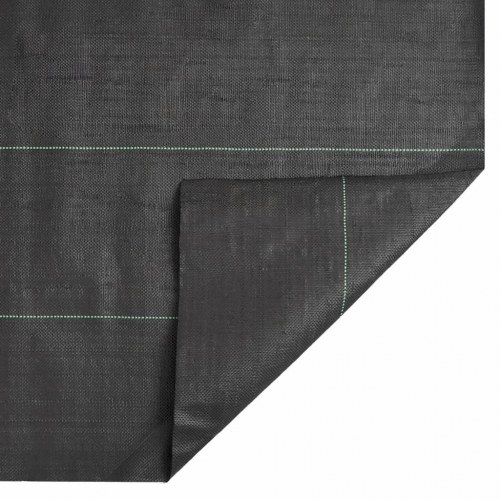 Ukrudtsdug 4 × 10 m - sort PP, 150 g/m²
