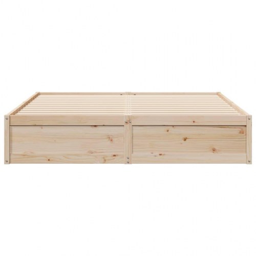 Sengeramme uden madras 180x200 cm massivt fyrretræ