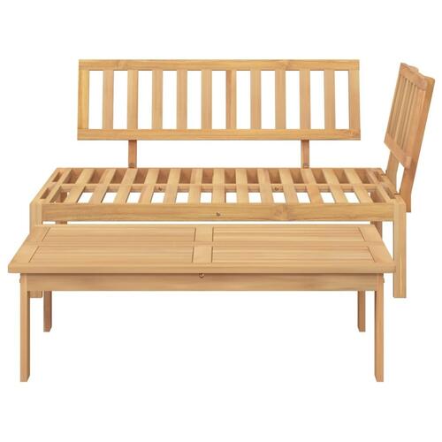 Sofamoduler 2 stk. til pallesofa massivt akacietræ