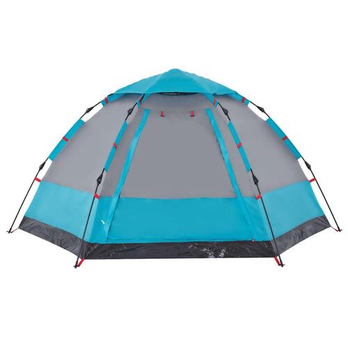 4-personers campingtelt quick-release blå