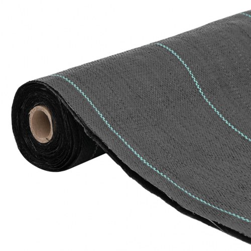 Ukrudtsdug 1,5 × 10 m - sort PP, 100 g/m²