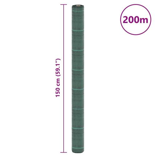 Ukrudtsdug 1,5x200 m PP grøn