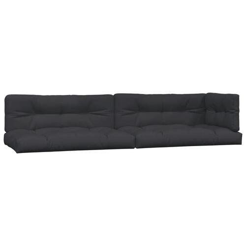 Sofasæt til haven 3 dele træpaller med hynder massivt akacietræ
