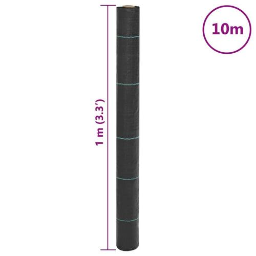 Ukrudtsdug 1x10 m PP sort