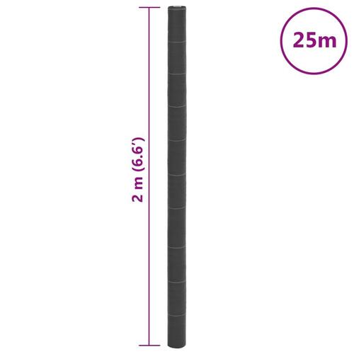 Ukrudtsdug 2x25 m PP sort