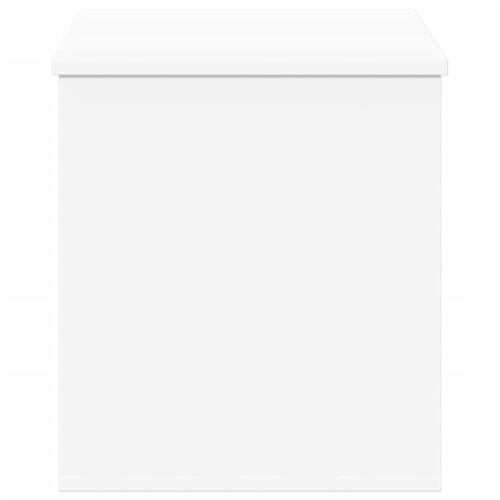 Opbevaringsboks 100x42x46 cm konstrueret træ hvid