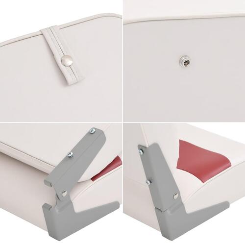 Foldbare bådsæder 2 stk. 44x38x55 cm sort