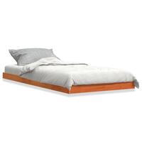 Sengeramme 100x200 cm massivt fyrretræ gyldenbrun