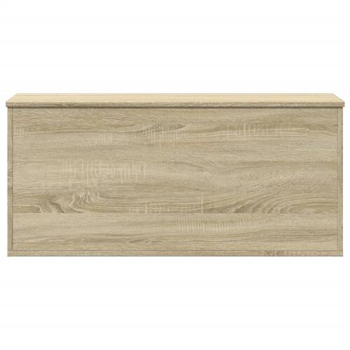 Opbevaringsboks 100x42x46 cm konstrueret træ sonoma-eg