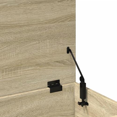 Opbevaringsboks 100x42x46 cm konstrueret træ sonoma-eg