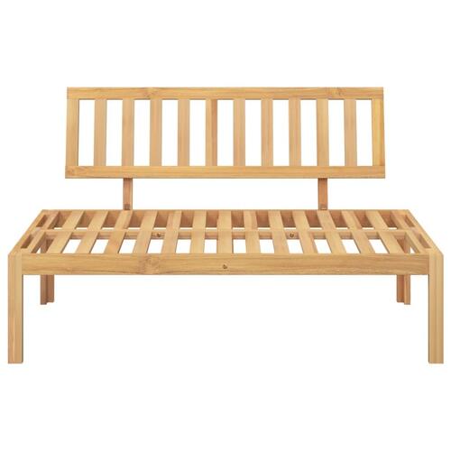 Midtermodul til pallesofa massivt akacietræ