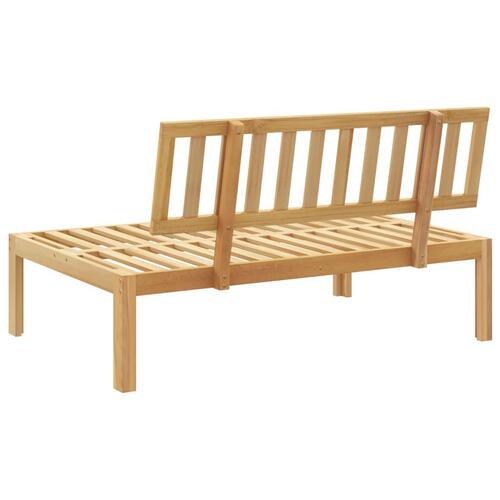 Midtermodul til pallesofa massivt akacietræ